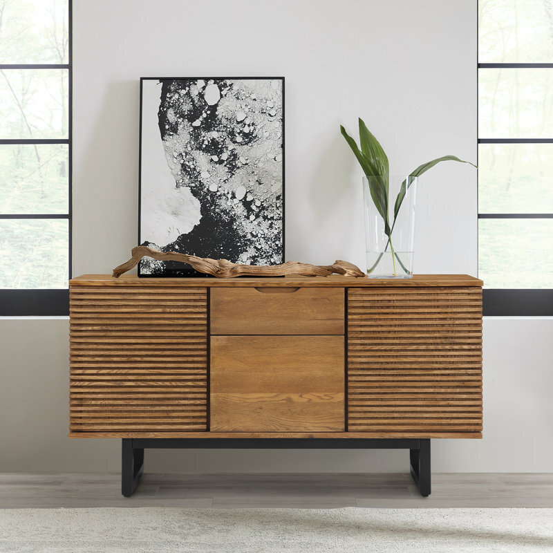 Contemporary Mission Buffet Cabinet