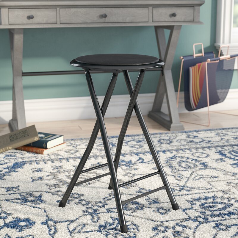 Folding Counter Stools Ideas On Foter   Contrasting Foldable Counter Stool 