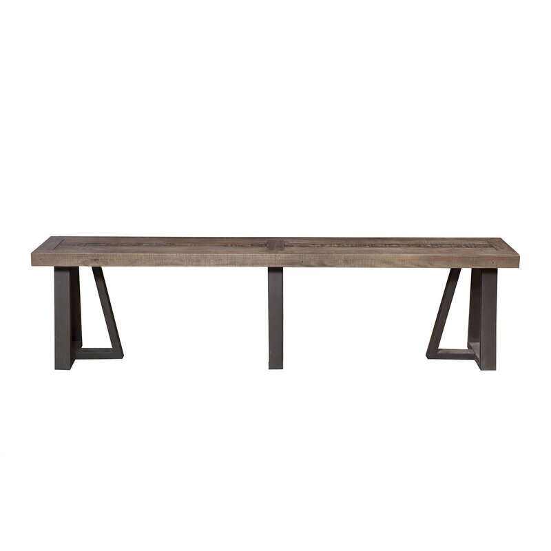 Contrasting Reclaimed Bench