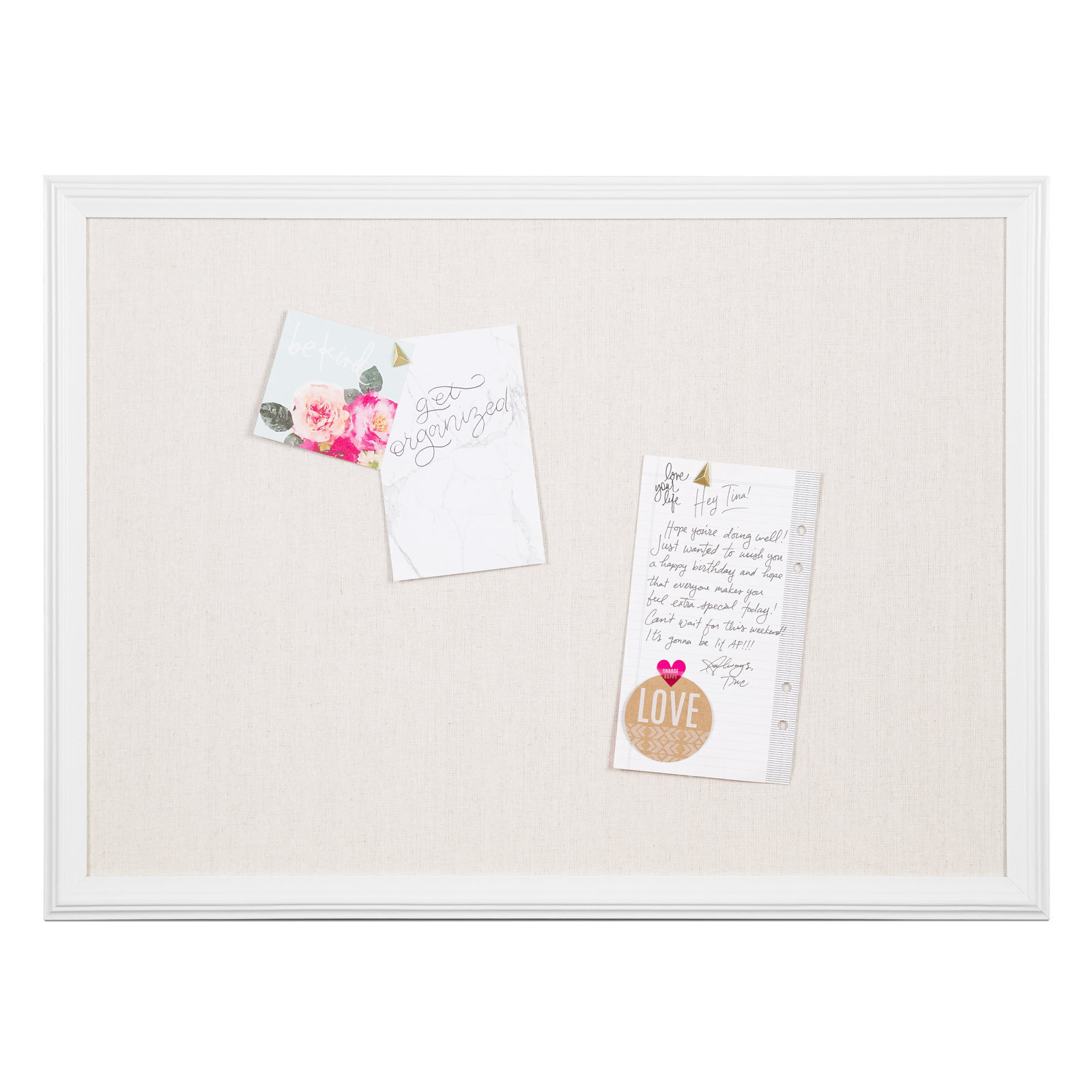 White Frame Bulletin Board - Foter