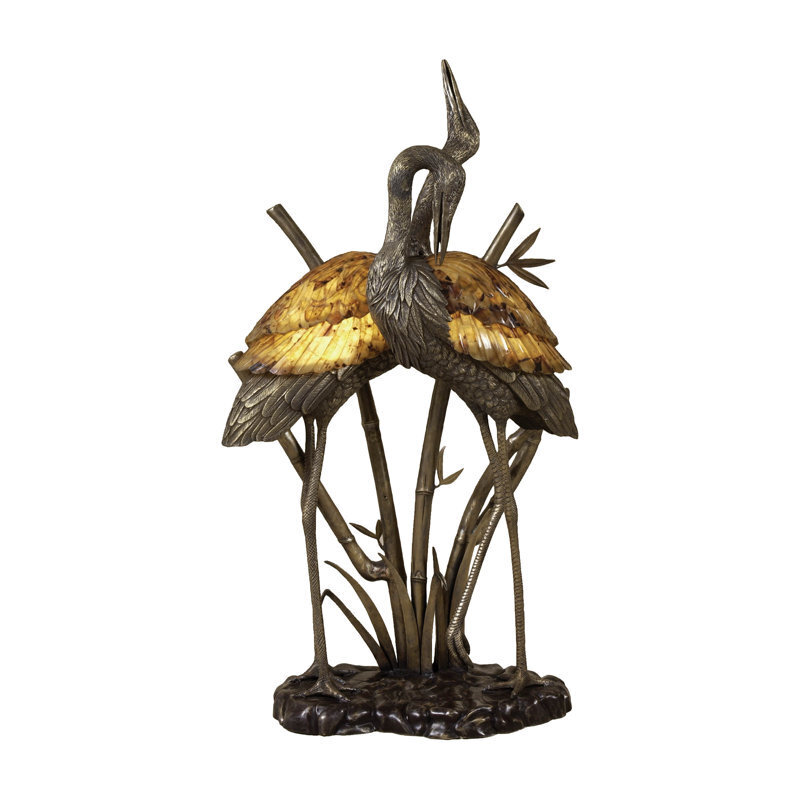 Courting Cranes Maitland Smith Table Lamp