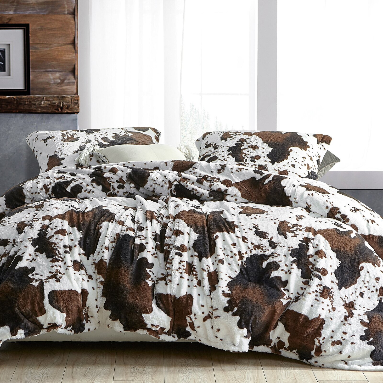 Cow print bedding