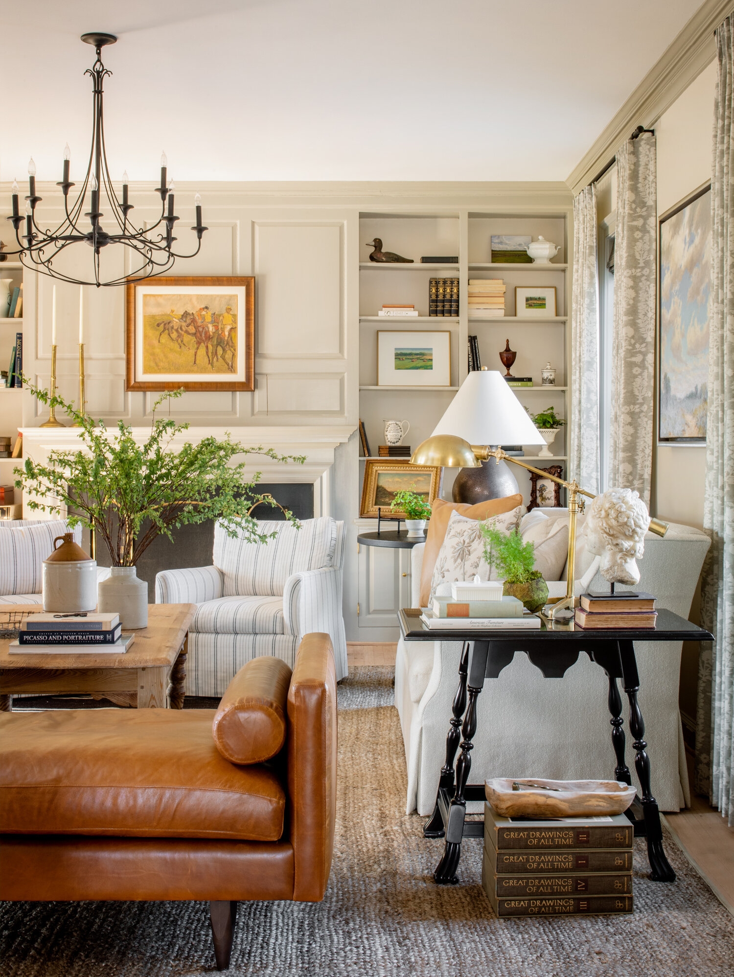 french-country-living-room-with-leather-cabinets-matttroy