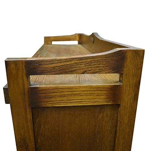 Crafters and Weavers Arts and Crafts Mission Solid Oak Bookcase China Cabinet