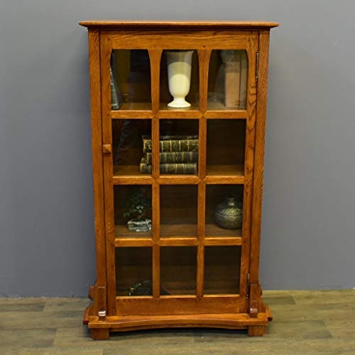 Crafters and Weavers Arts & Crafts Mission Solid Oak Display Bookcase