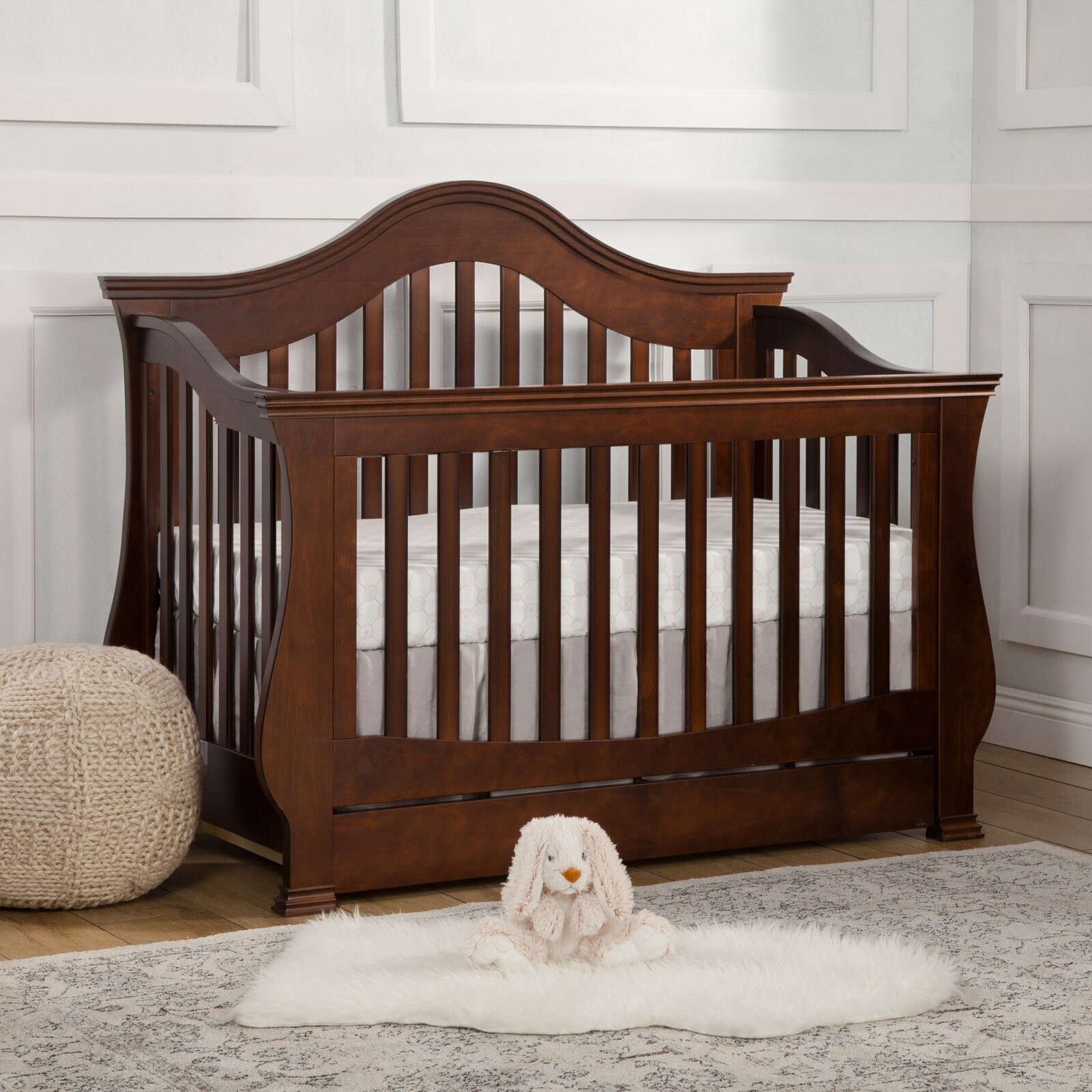 Crib with Arched Design