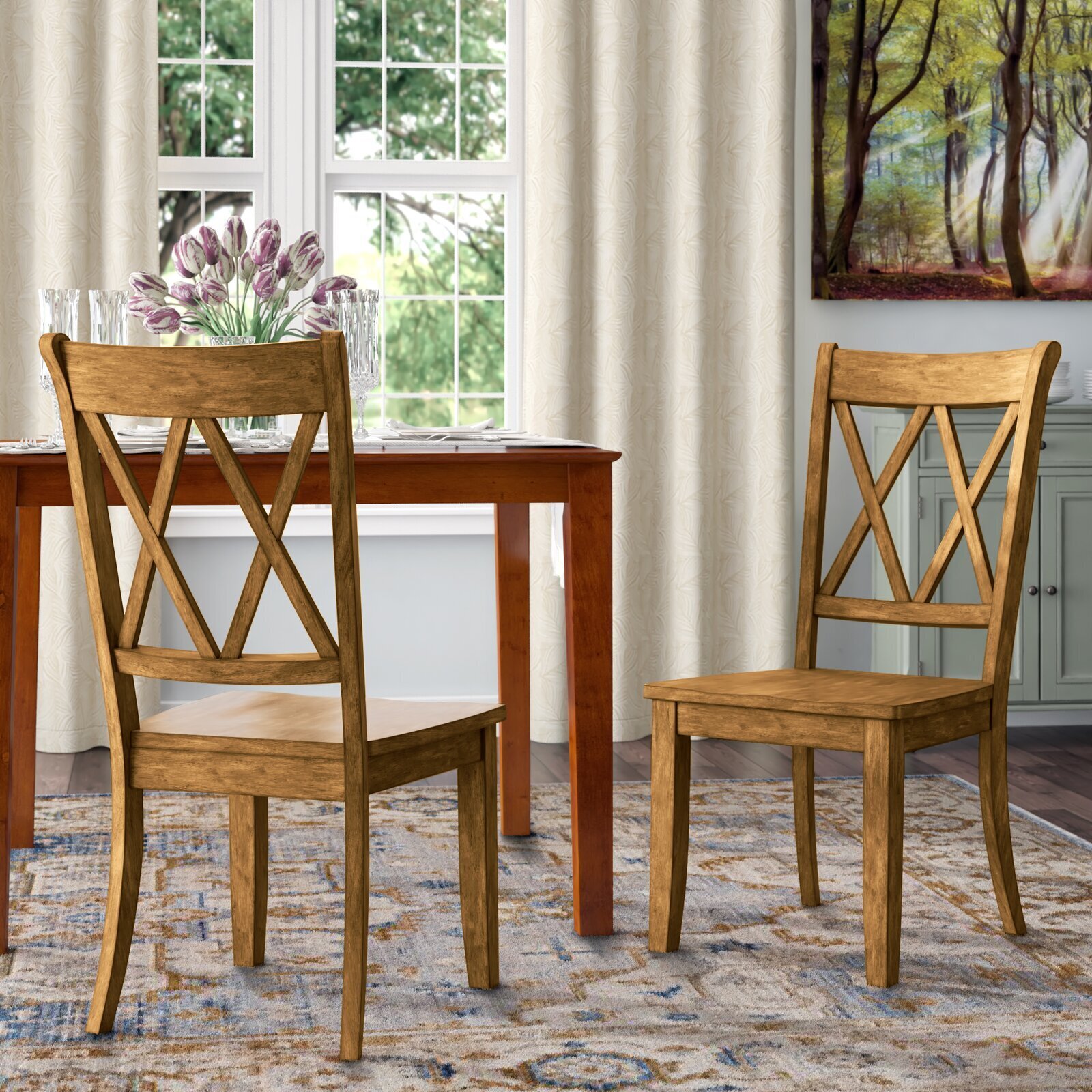 Cross Back French Bistro Chair
