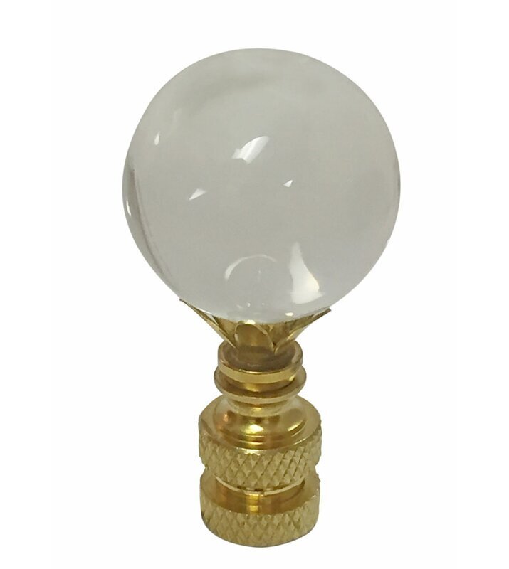 Crystal and Gold Finial