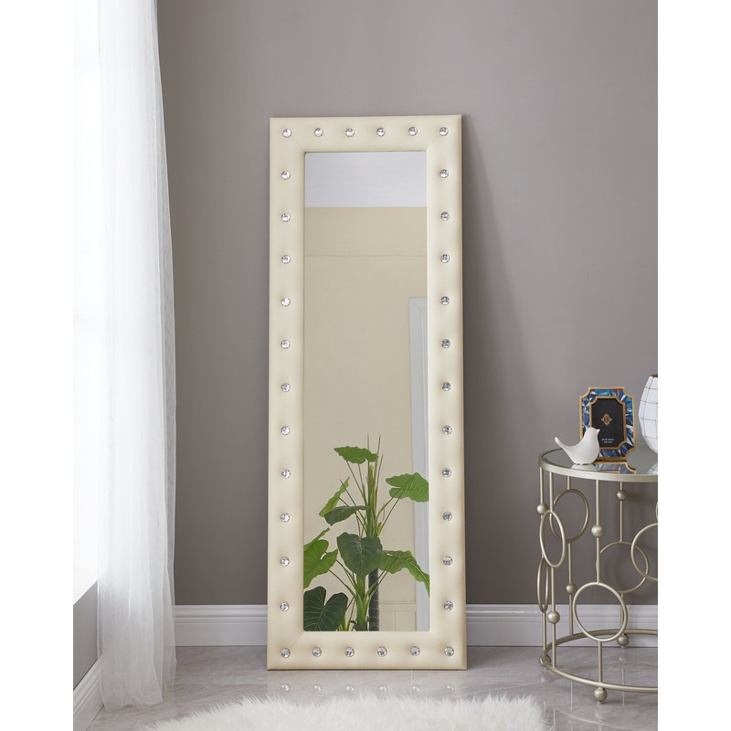 Crystal Tufted Full Length Mirror