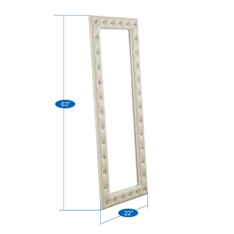 Crystal Tufted Full Length Mirror