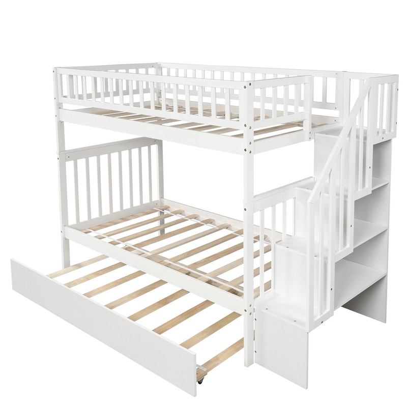 Culmone Twin Over Twin Standard Bunk Bed with Built-in-Desk by Harriet Bee