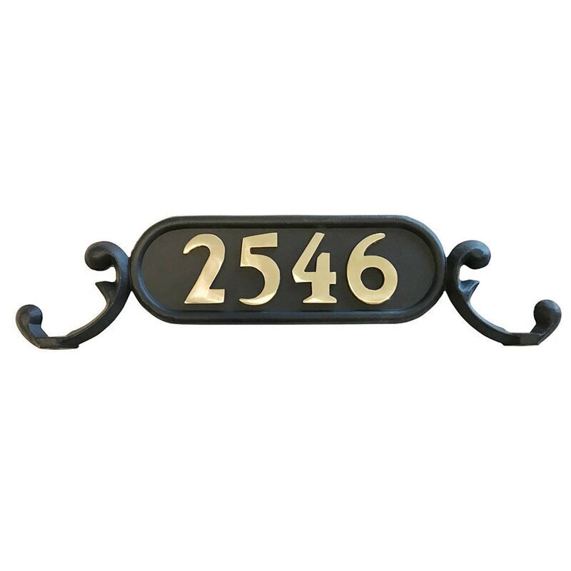 Cute and Ornate Mailbox Number