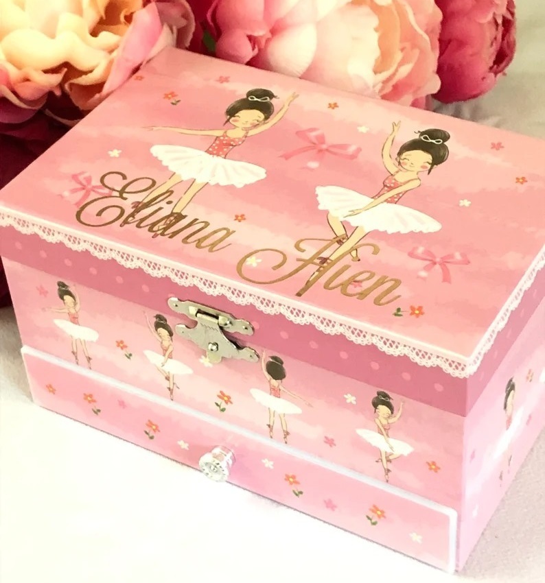 Cute Ballerina Musical Jewelry Box