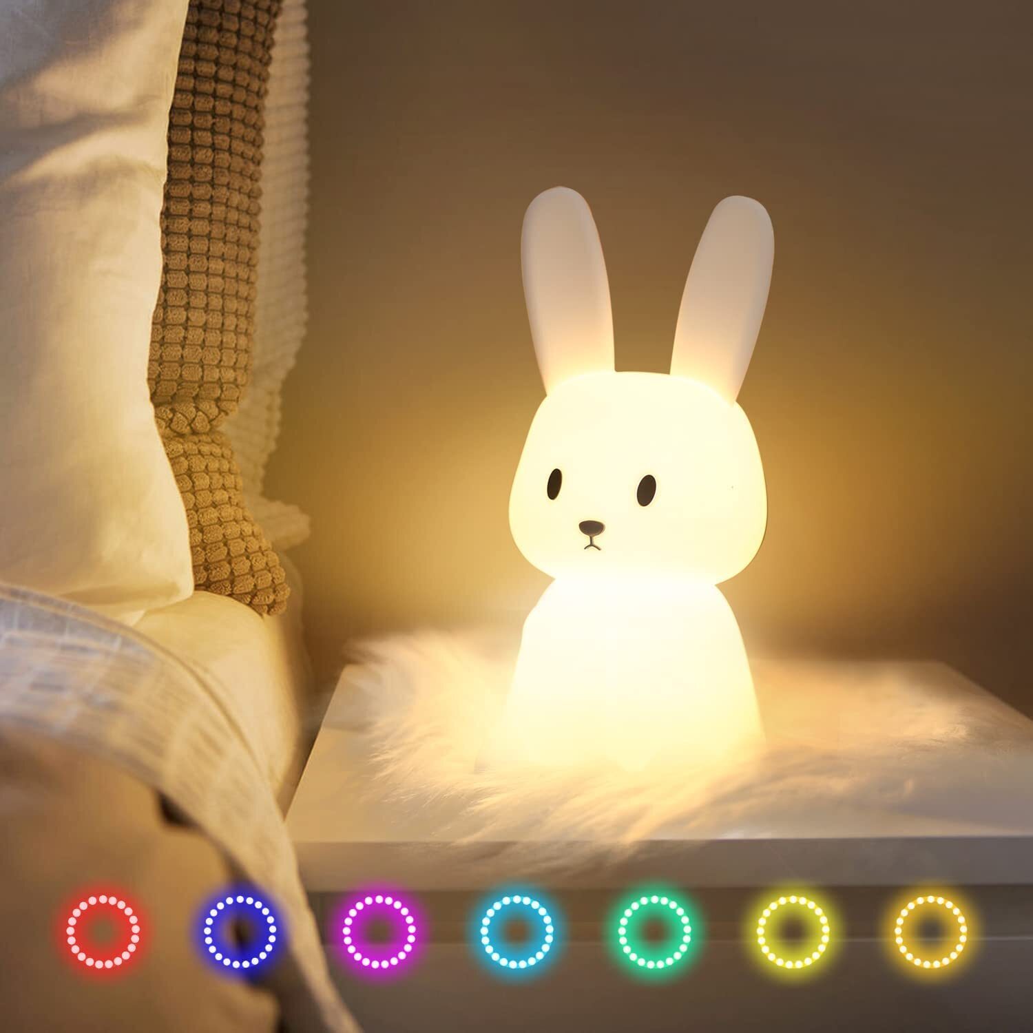 Cute Bunny Nursery Lamp