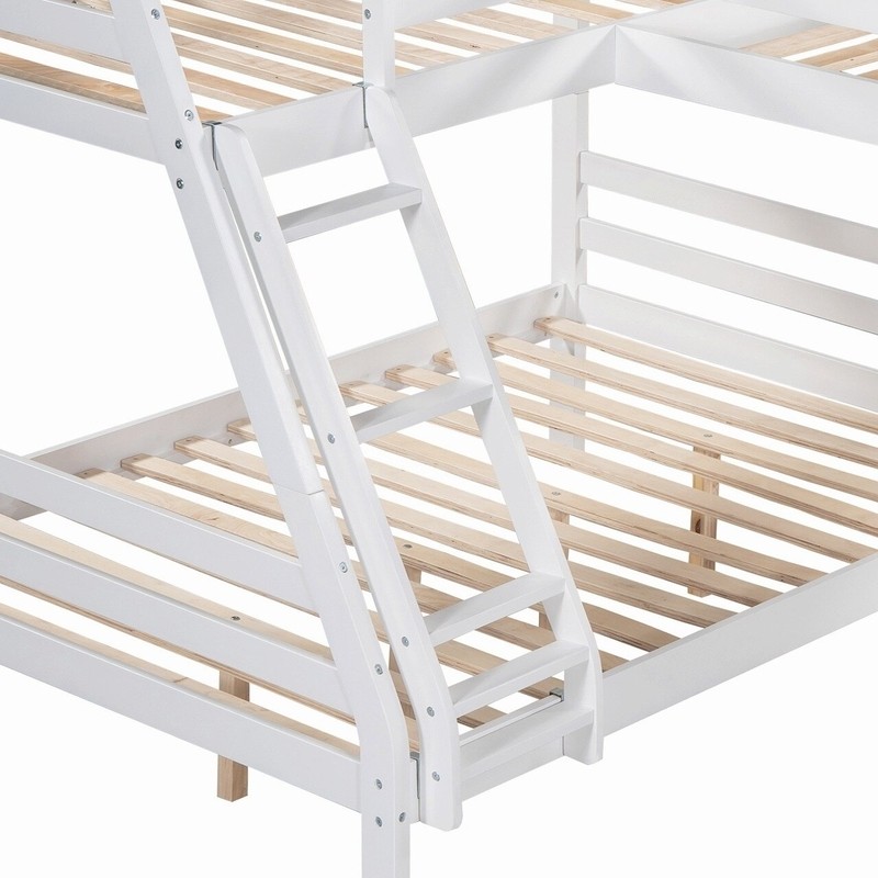 Danon Twin Over Full L-Shaped Bunk Beds with Built-in-Desk by Harriet Bee