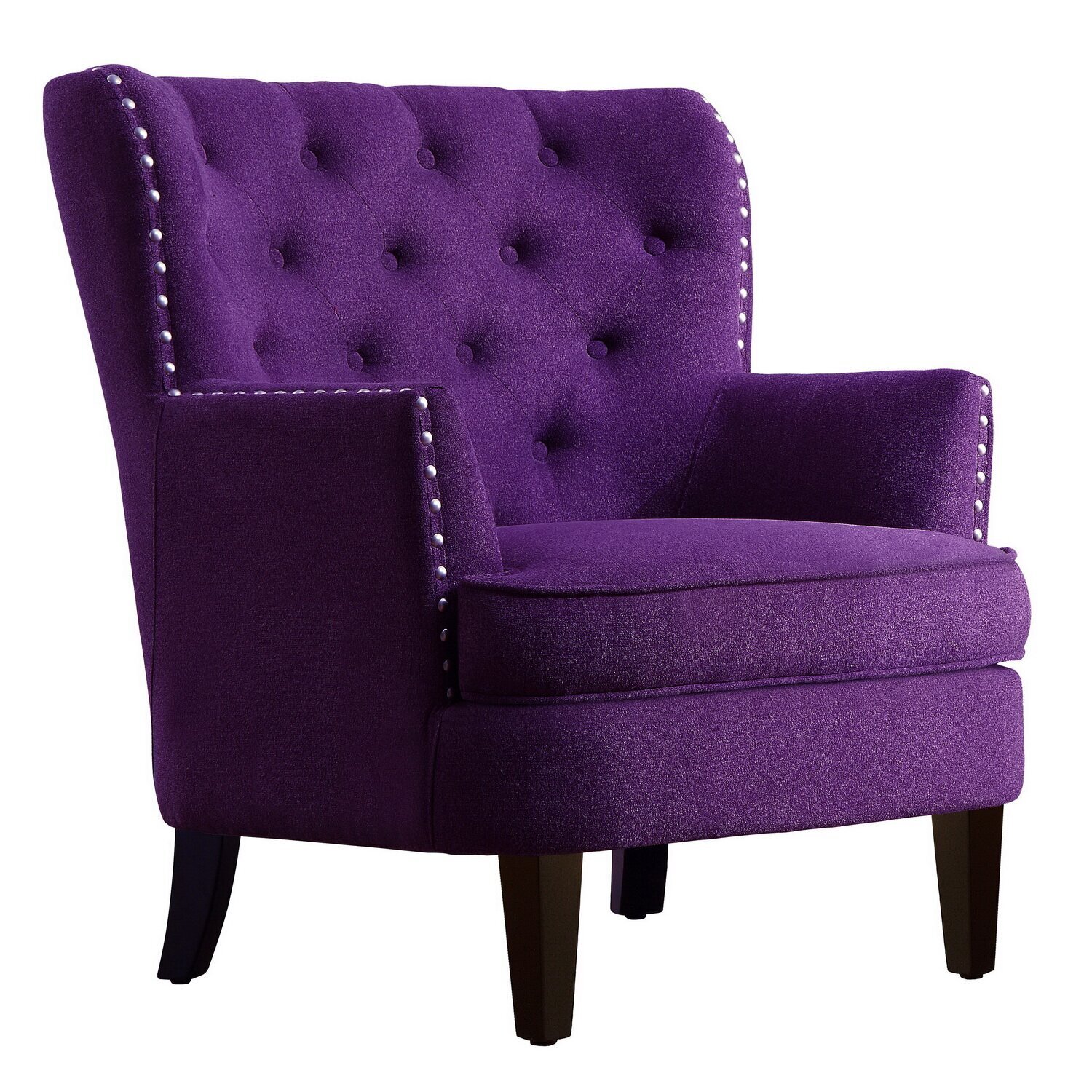 Dark and Soft Wingback Chair