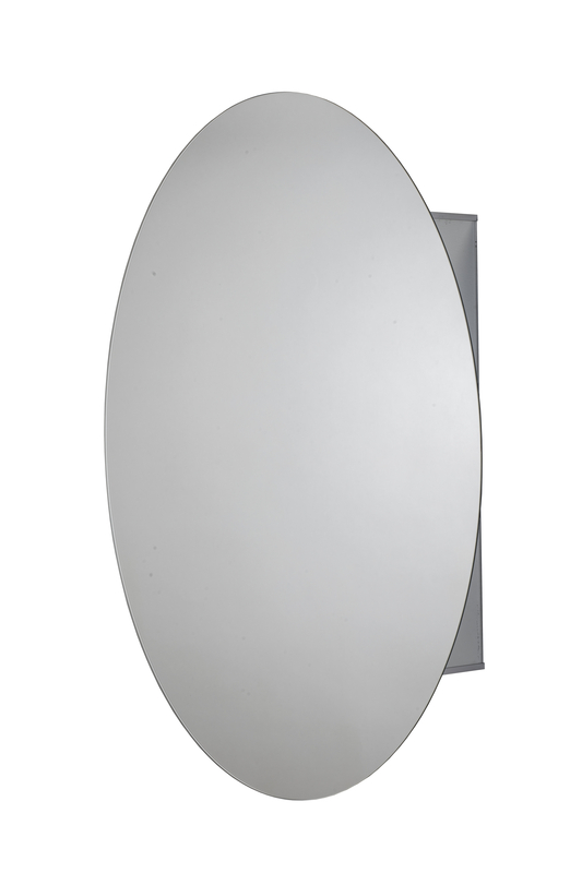 Davenport Oval Aluminum Medicine Cabinet 21 X 31
