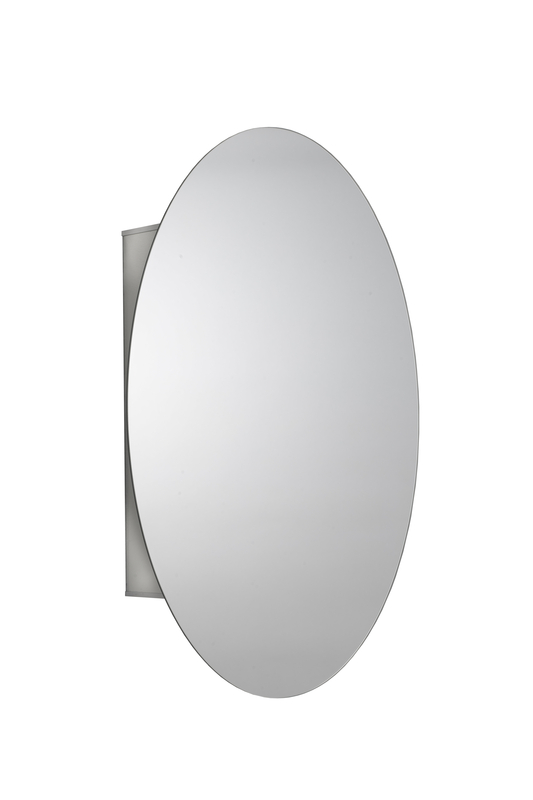 Davenport Oval Aluminum Medicine Cabinet 21 X 31