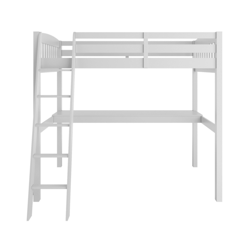 Daylin Solid Wood Platform Loft Bed with Built-in-Desk by Harriet Bee
