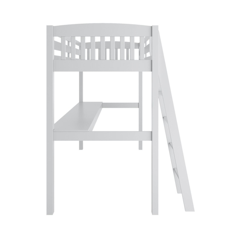 Daylin Solid Wood Platform Loft Bed with Built-in-Desk by Harriet Bee