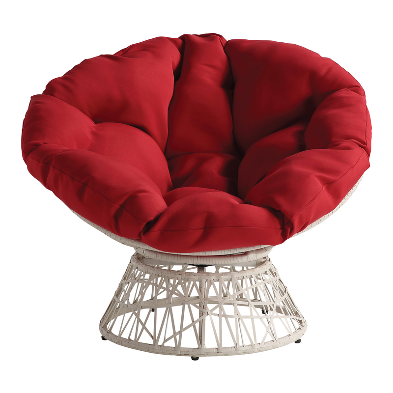 Daysi 40'' Wide Tufted Swivel Papasan Chair