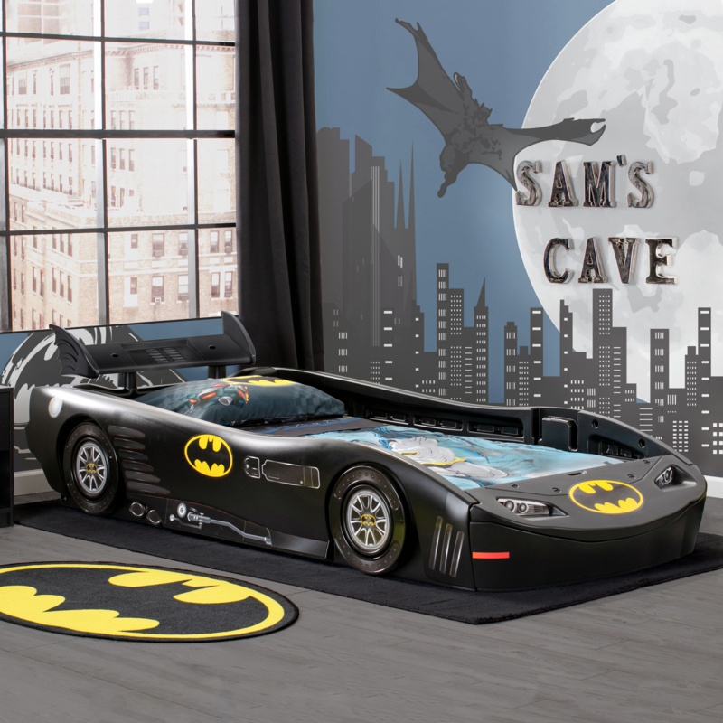 Batmobile Twin Bed with Guardrails