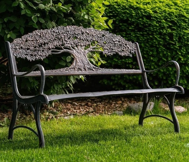 Decorative Cast Iron Park Bench | Foter