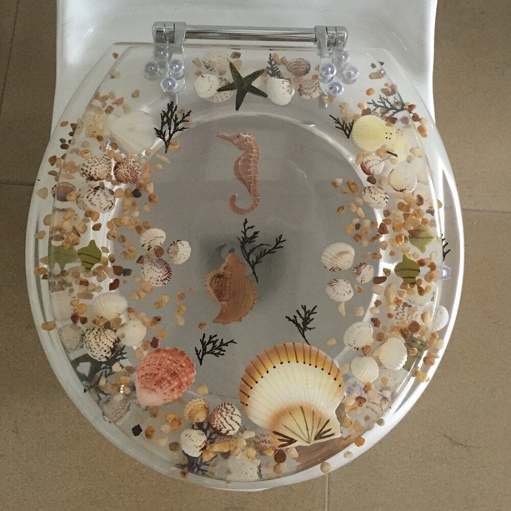 Decorative Sea Treasure Toilet Seat