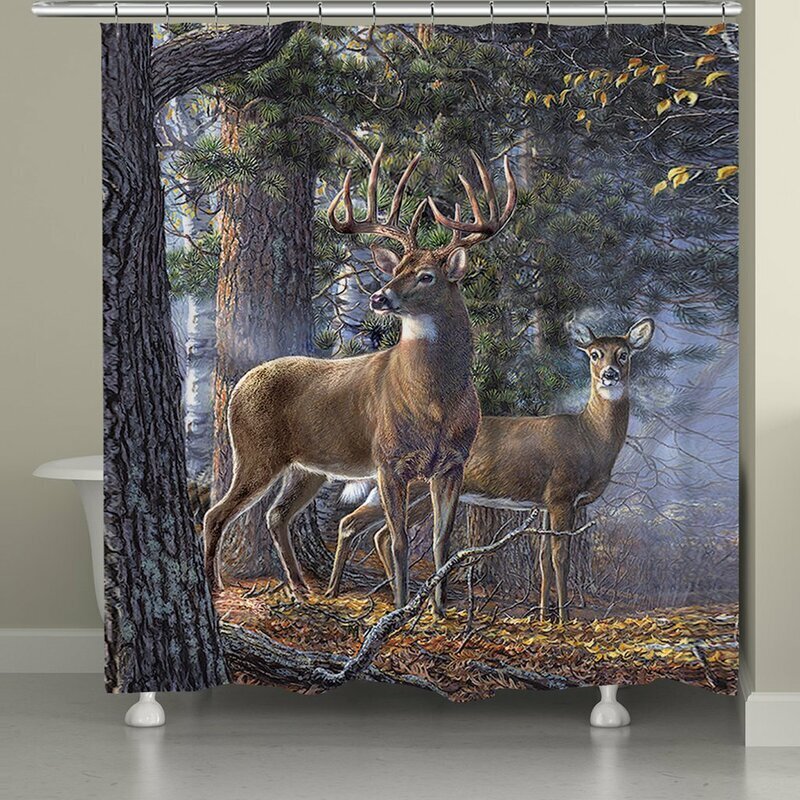 Deer Lodge Shower Curtain