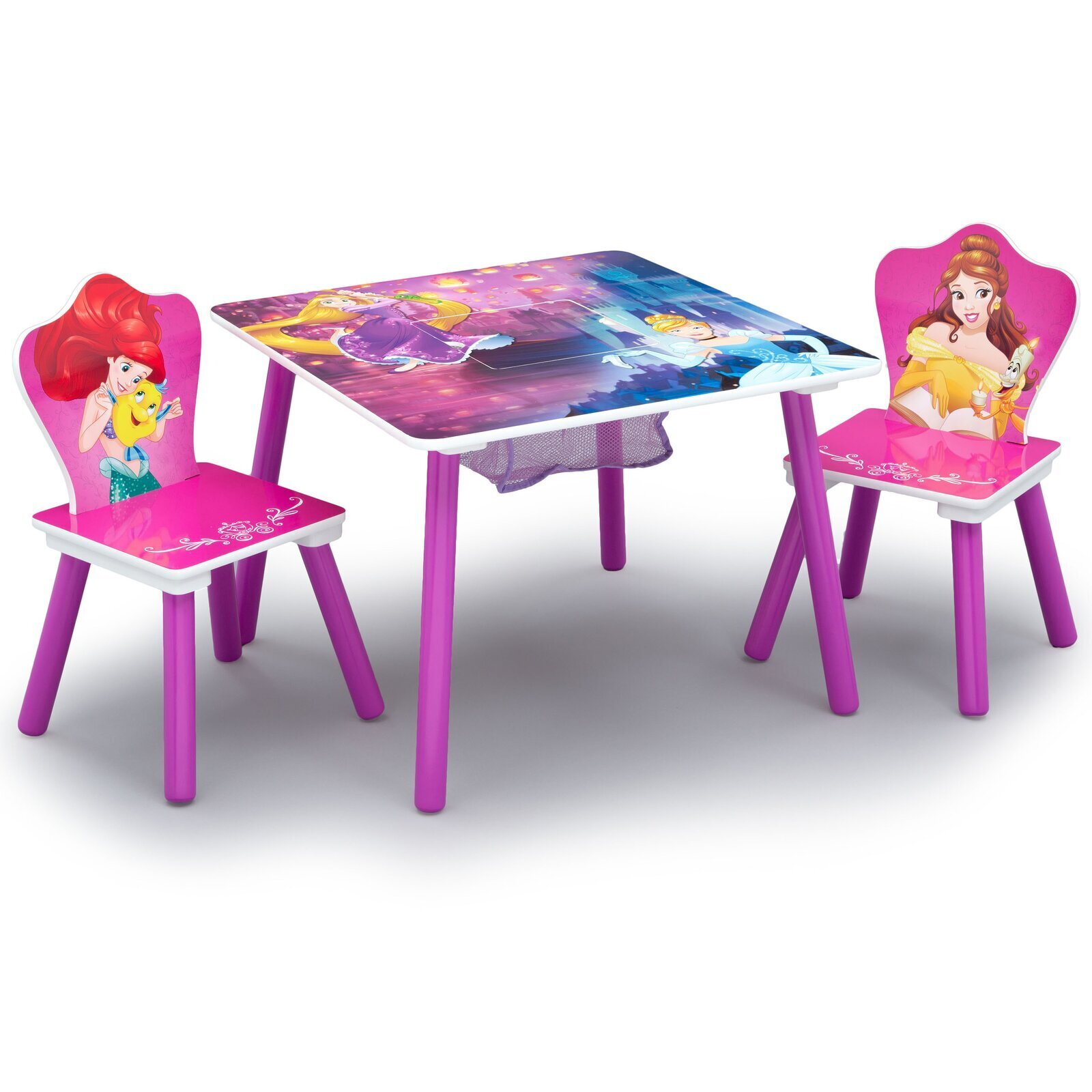 Disney Kids Square Arts and Crafts Table and Chair Set