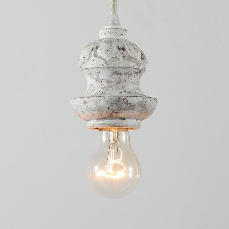 Distressed vintage hanging lamp