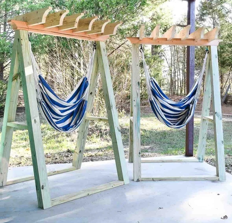 Diy hammock chair stand 
