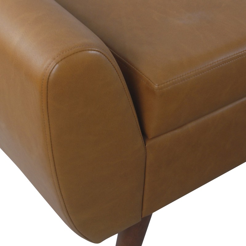 Dontre Faux Leather Flip Top Storage Bench