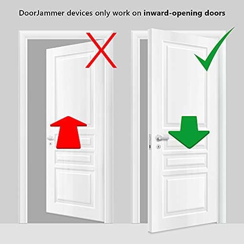 DoorJammer Portable Door Lock Brace for Home Security and Personal Protection (DJ4LD – Lockdown (XL Edition))