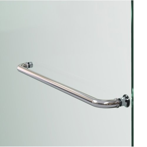 DreamLine Aqua Ultra 57-60 in. W x 58 in. H Frameless Hinged Tub Door with Extender Panel in Chrome, SHDR-3448580-EX-01