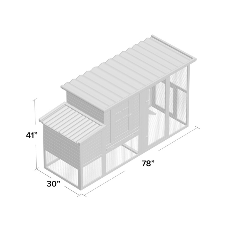 Duchess 22.2 Square Feet Chicken Coop with Nesting Box