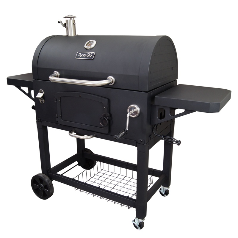 Adjustable Charcoal Grill with Spacious Cooking Area