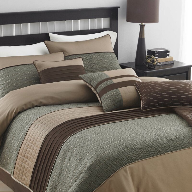 Earth Toned Striped Bedding