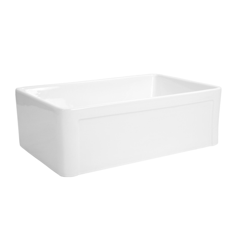 Edgware 30" L x 20" W Farmhouse Kitchen Sink With Basket Strainer
