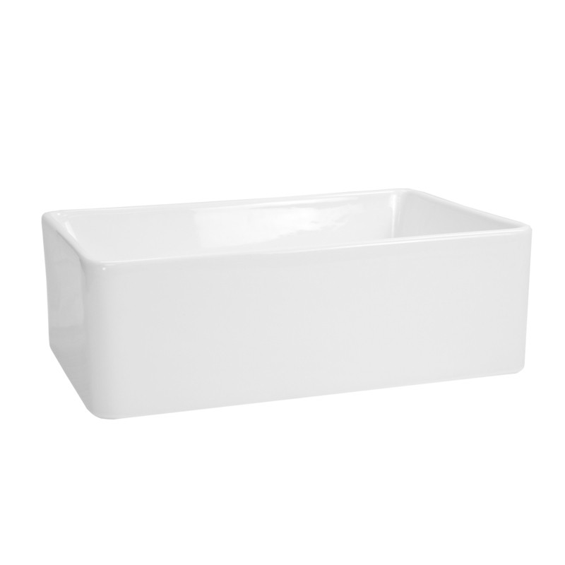 Edgware 30" L x 20" W Farmhouse Kitchen Sink With Basket Strainer