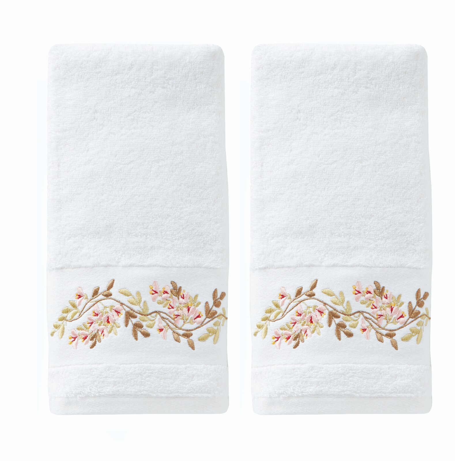 Elegant and Mature Flower Hand Towels