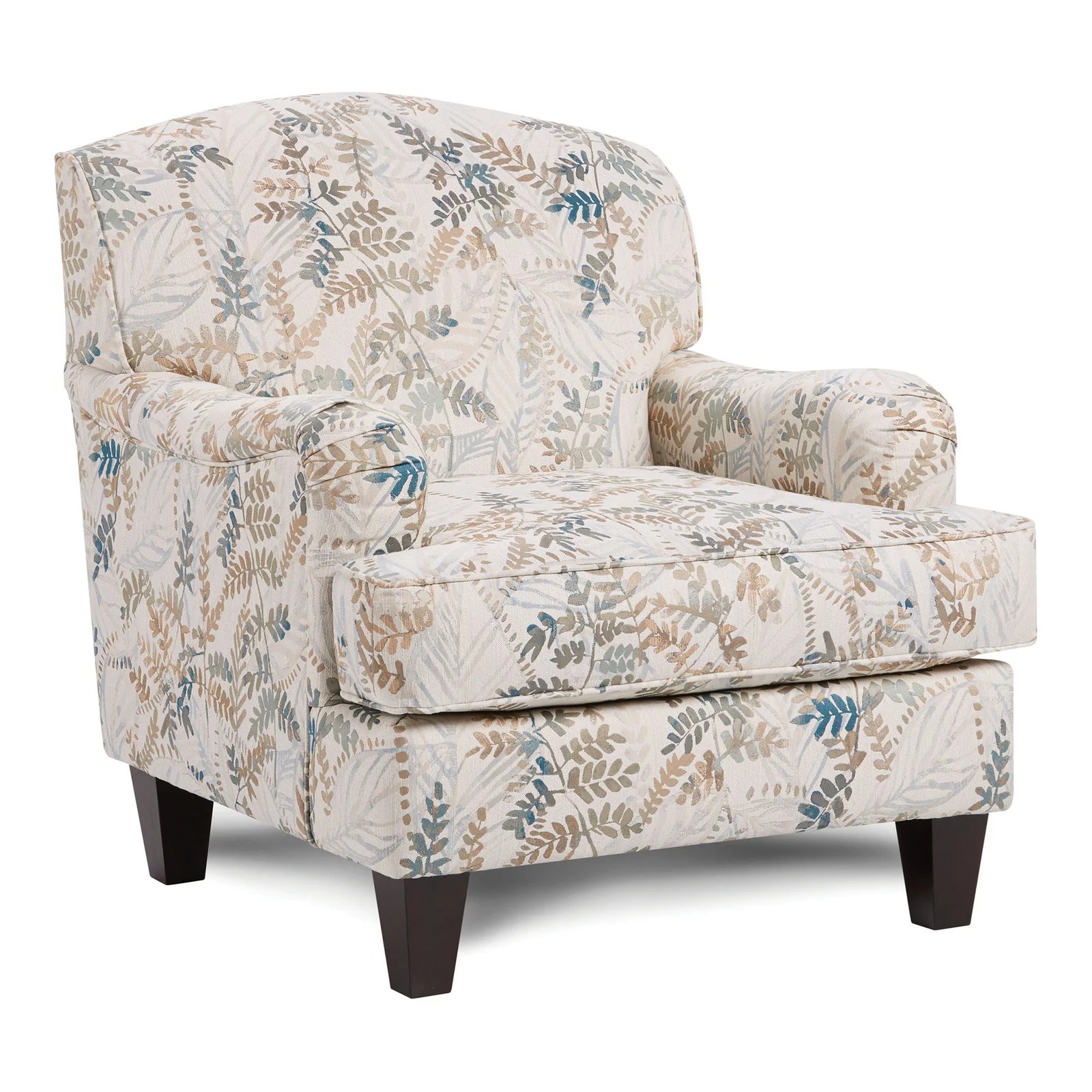 Elegant and Simple Floral Accent Chair 