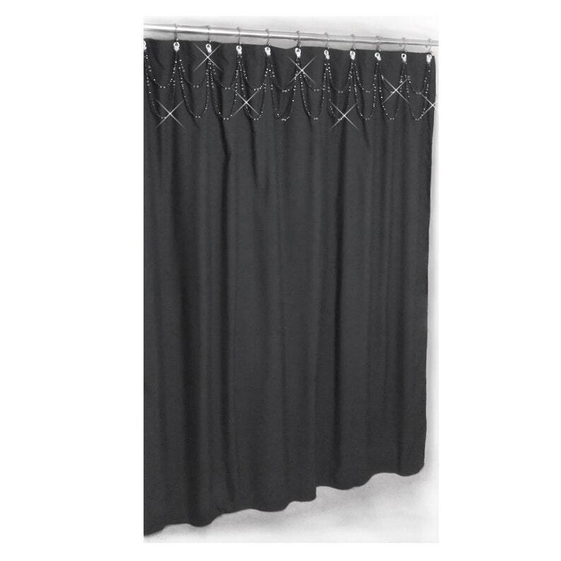 Elegant Double Swag Shower Curtain Decor 