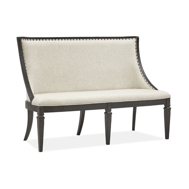 Elegant End of Bed Bench with High Back