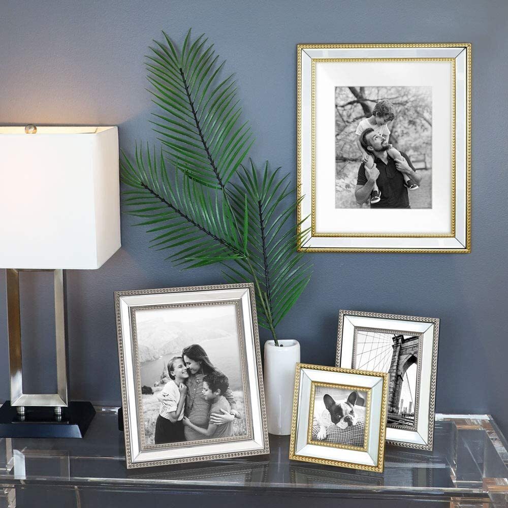 Elegant Large Wall Mirrored Picture Frame