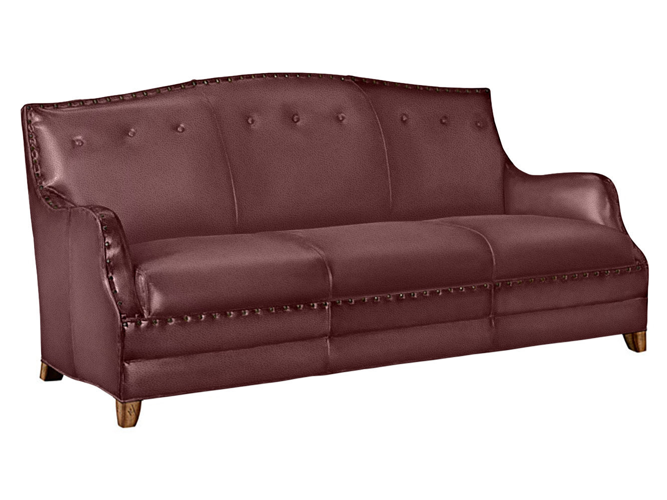 Elegant purple sofa