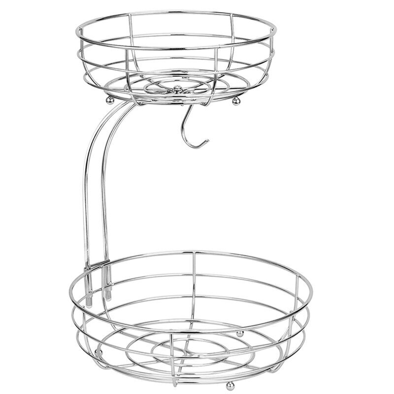 Elevated Two Tier Open Wire Baskets