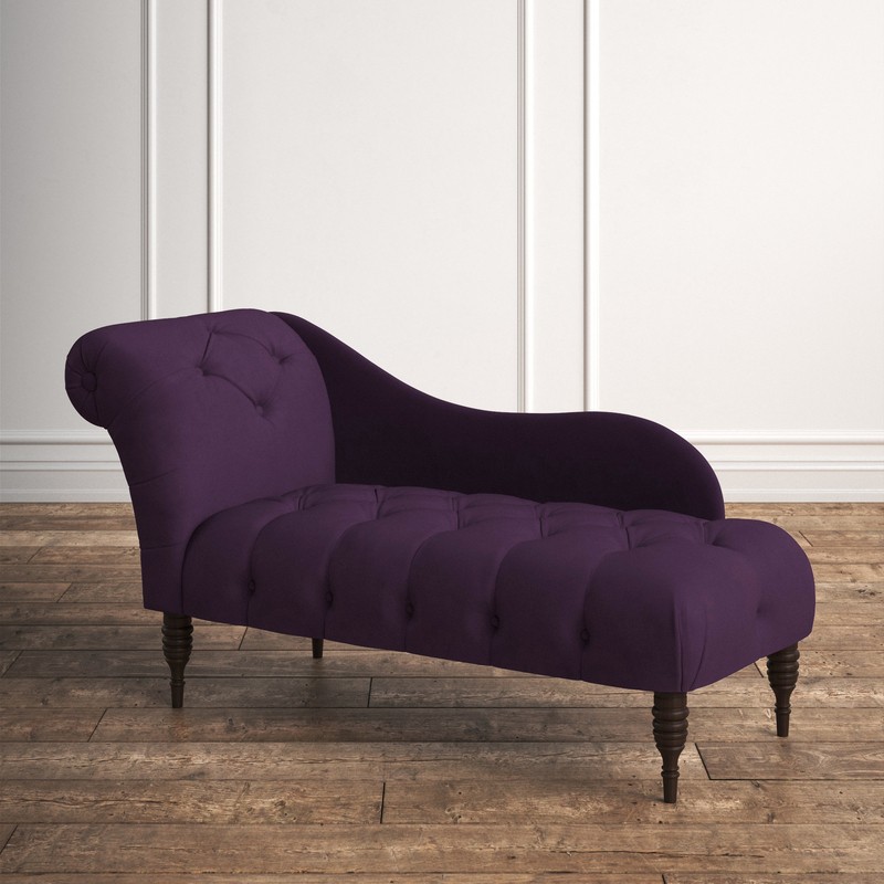 Elliston Tufted Left-Arm Rolled Arm Chaise Lounge
