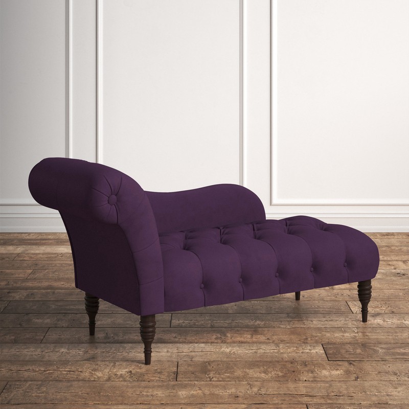 Elliston Tufted Left-Arm Rolled Arm Chaise Lounge