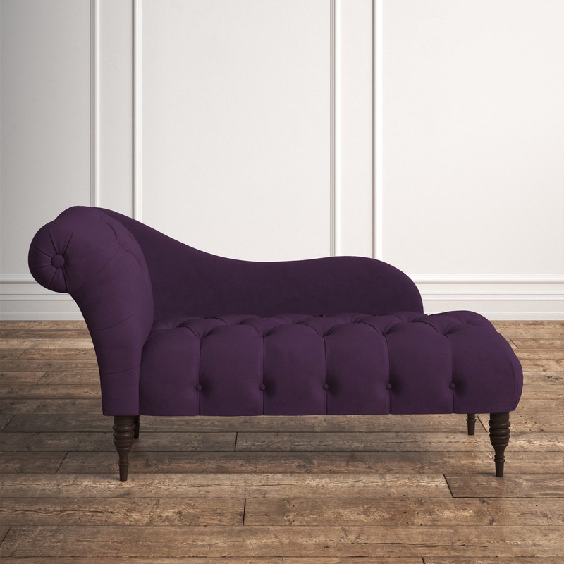 Elliston Tufted Left-Arm Rolled Arm Chaise Lounge